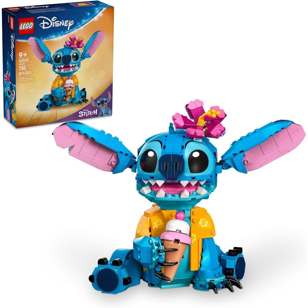 image:imageLEGO Disney Stitch Toy Building Kit Disney Toy for 9 Year Old Kids Buildable Figure with Ice Cream Cone Fun Gift for Girls Boys and Lovers of The Hit Movie Lilo and Stitch 43249