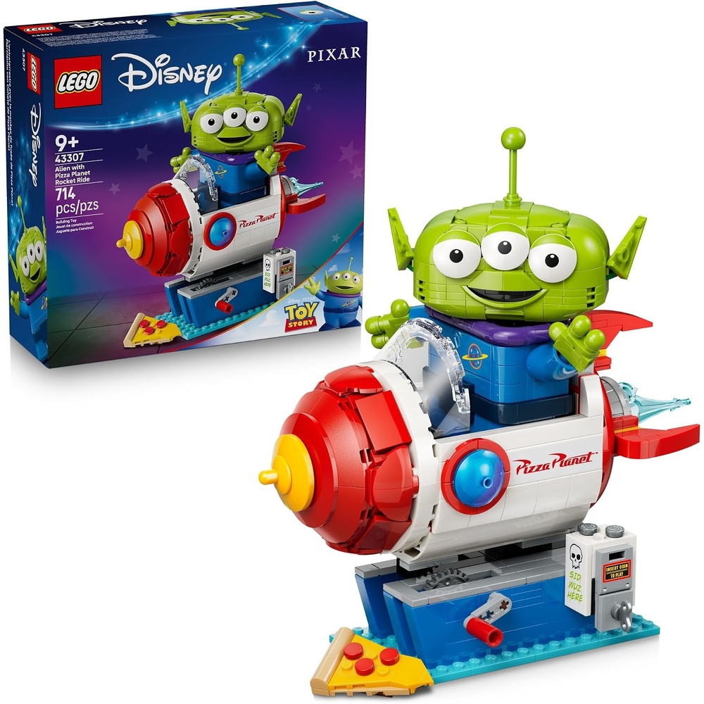 image:imageLEGO Disney and Pixar Toy Story Alien with Pizza Planet Rocket Ride Building Toy for Girls amp Boys Ages 9 Disney Gift Idea Kids Bedroom Decor 43307