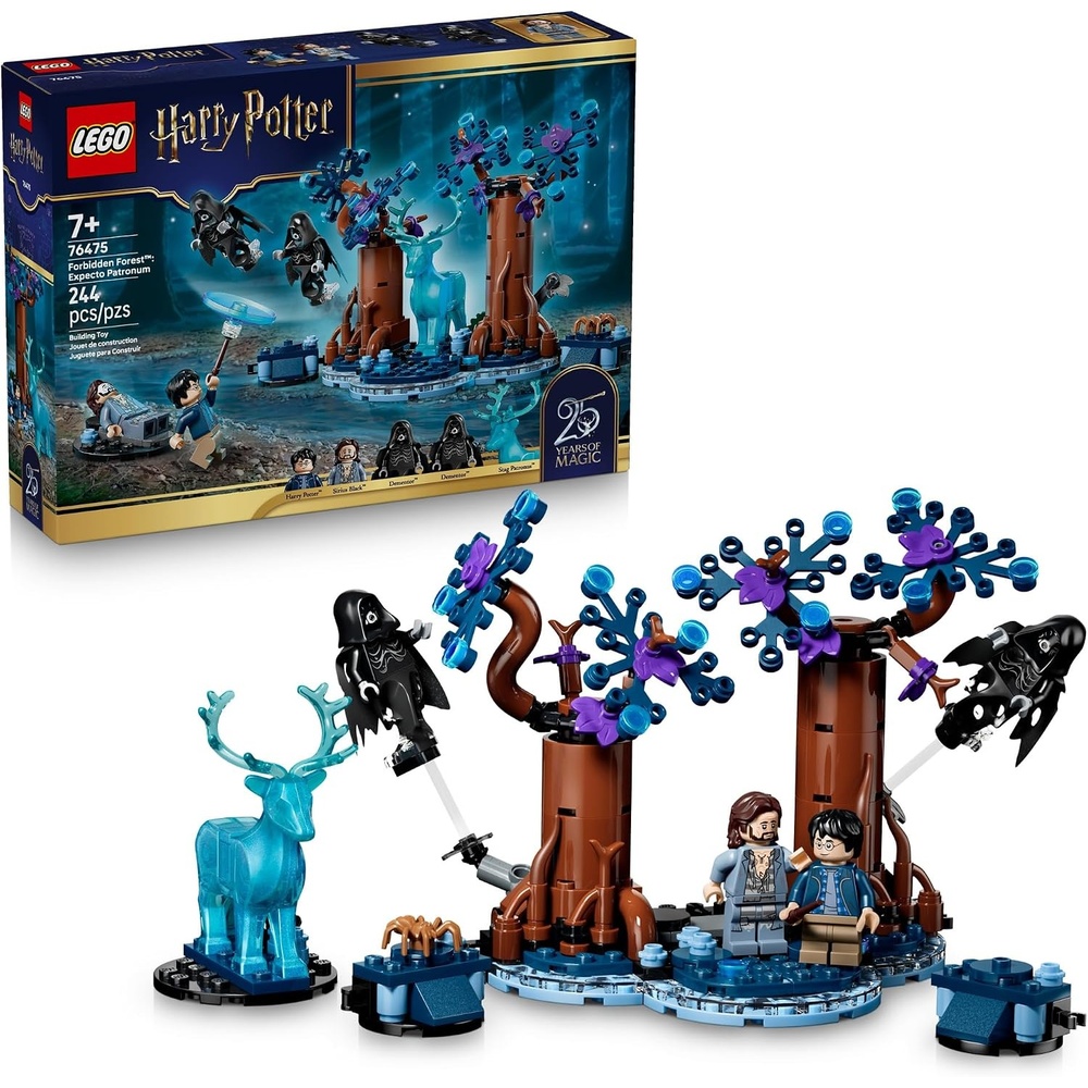 image:imageLEGO Harry Potter Forbidden Forest Expecto Patronum 76475 Building Toy for Girls amp Boys Ages 7 Playset for Pretend Play W Movie Character Figures 244 pieces Gift for Fans
