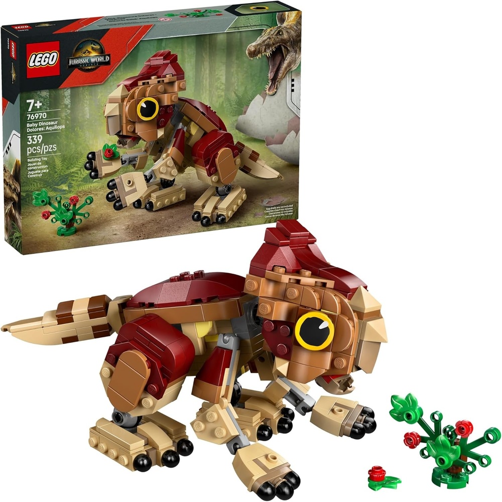 image:imageLEGO Jurassic World Baby Dinosaur Dolores Aquilops Kids Toy Educational and Learning Toy for Girls amp Boys Ages 7 Pretend Play Gift Idea for Birthdays 76970