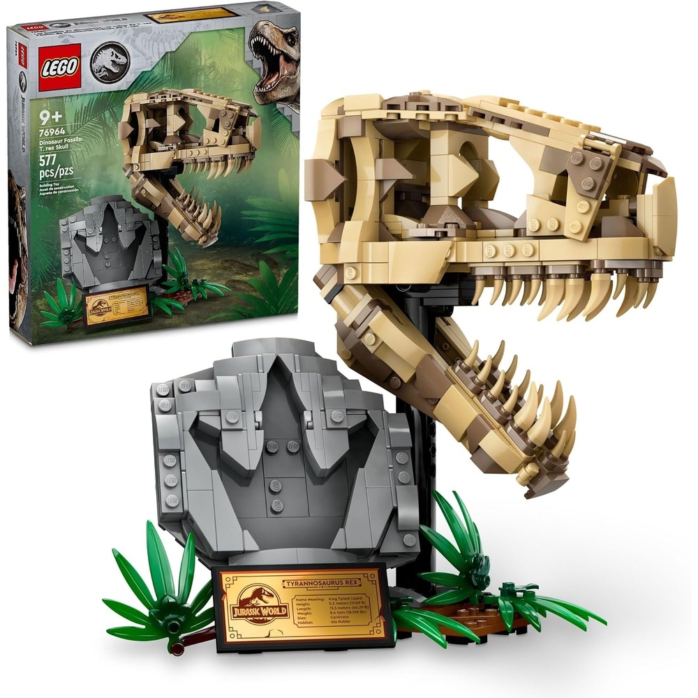 image:imageLEGO Jurassic World Dinosaur Fossils T Rex Skull Building Toy Dinosaur Toy for Boys amp Girls Ages 9 Years Gift for Christmas Display for Bedroom 76964