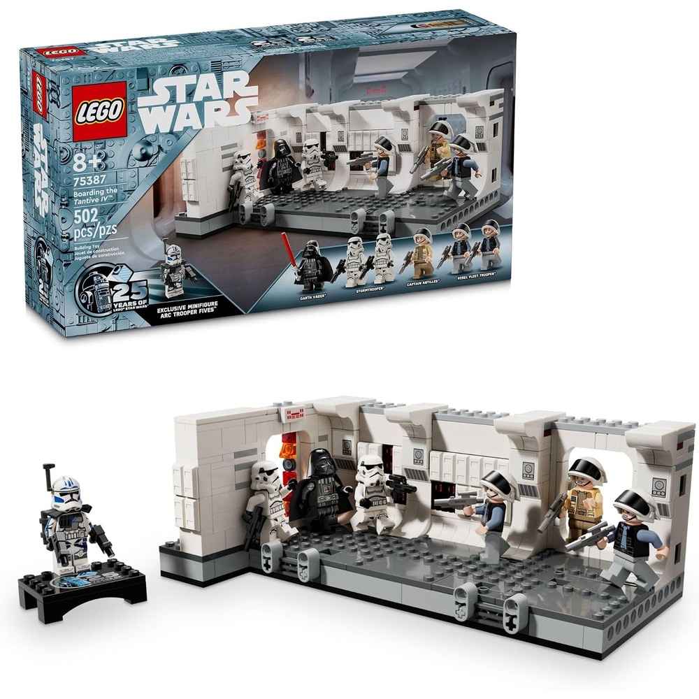 image:imageLEGO Star Wars A New Hope Boarding The Tantive IV Fantasy Toy Collectible Star Wars Toy with Exclusive 25th Anniversary Minifigure Clone Trooper Fives Gift Idea for Kids Ages 8 and Up 75387