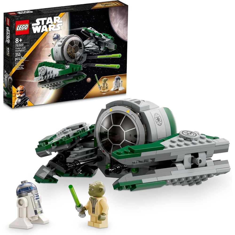 image:imageLEGO Star Wars The Clone Wars Yodas Jedi Starfighter 75360 Star Wars Collectible for Kids Featuring Master Yoda Figure with Lightsaber Toy Birthday Gift for 8 Year Olds or any Fan of The Clone Wars