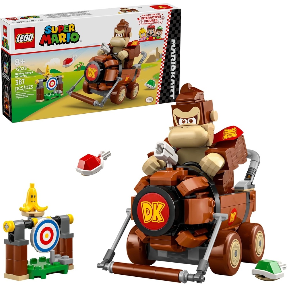 image:imageLEGO Super Mario Mario Kart Donkey Kong amp DK Jumbo Collectible Toy Building Set for Kids Boys and Girls Ages 8 Nintendo Donkey Kong Toy for Fans Gift Idea 72033