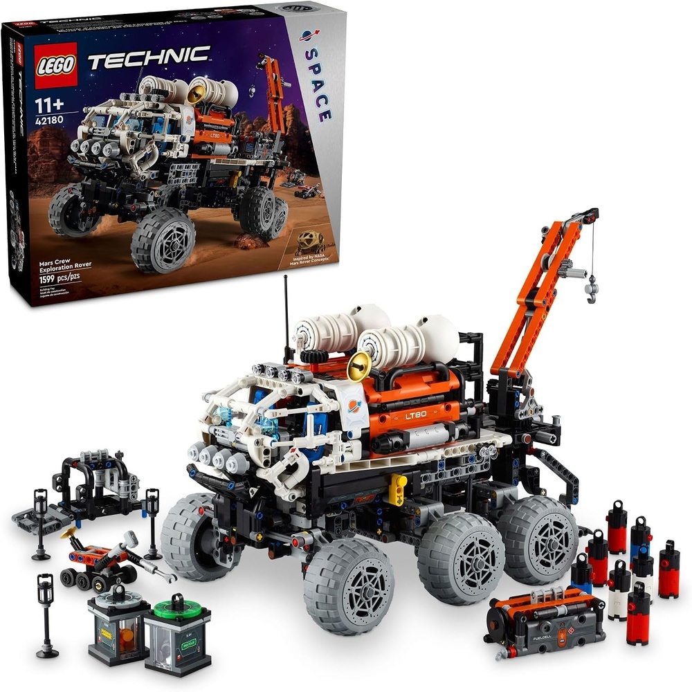 image:imageLEGO Technic Mars Crew Exploration Rover Building Toy Build amp Display for Room Decor Gift for Christmas Set for Boys amp Girls Ages 11 Years 42180