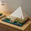 LEGO Architecture Great Pyramid of Giza Set 21058, Home Décor Model Building Kit, Creative DIY Activity, Famous Landmarks Collection(Green)