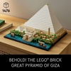 LEGO Architecture Great Pyramid of Giza Set 21058, Home Décor Model Building Kit, Creative DIY Activity, Famous Landmarks Collection(White)
