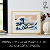 LEGO Art Hokusai The Great Wave Framed Japanese Wall Art Building Set – Unique Wall Decor for Home, Room, or Office – Fun Activity for Adults, Ages 18+ – Gift for Men and Women – 31208(Multicolor)