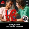 LEGO Art Love Collectible Building Set – DIY Kit for Adults, Ages 18+ – Gifts for Birthdays – Home Decor to Display on Table – 31214