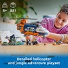 LEGO City Jungle Explorer Helicopter Toy at Base Camp – Kids Toy Adventure Building Set for Boys & Girls, Ages 8+ – with 5 Minifigures & Gorilla Figures – Gift Ideas for Birthdays – 60437
