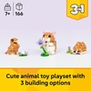 LEGO Creator 3 in 1 Cute Hamster with a Flower Building Toy for Girls & Boys, Ages 7+ – Kids Build a Hamster, Hedgehog or Eagle Animal Figure – Gift Idea for Birthdays – 31376