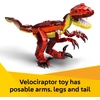 LEGO Creator 3 in 1 Fierce Dinosaur Building Toy for Boys & Girls, Ages 8+ – Gift for Birthdays – Kids Build 1 of 3 Prehistoric Animal Figures – 31379