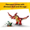 LEGO Creator 3 in 1 Fierce Dinosaur Building Toy for Boys & Girls, Ages 8+ – Gift for Birthdays – Kids Build 1 of 3 Prehistoric Animal Figures – 31379