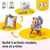 LEGO Creator 3 in 1 Floral Art Decor Painting 31390 | Building Toys for Girls & Boys, Ages 8+, 3 Building Options, Bedroom or Desk Decor, 348 pieces, Gift for Birthdays