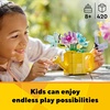 LEGO Creator 3 in 1 Flowers in Watering Can Building Toy – Fun, Creative Activity for Kids, Girls and Boys, Ages 8+ – Gift for Birthdays – Building Options for Rain Boots or Birds – 31149