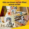 LEGO Creator 3 in 1 Playful Cat Toy – Building Toy with 3 Building Options, Cat, Dog, or Pigeon – Birthday Gift for Kids – Animal Figures for Kids, Girls and Boys, Ages 8+ – 31163