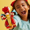 LEGO Creator 3 in 1 Red Dragon Toy, Transforms from Dragon to Fish to Phoenix, Gift Idea for Boys and Girls Ages 6 and Up, Animal Toy Set for Kids, 31145