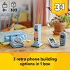 LEGO Creator 3 in 1 Retro Telephone Kids Toy – Home Decor for Bedroom or Kids Room – Building Toy and Learning Playset for Girls & Boys, Ages 8+ – Gift Idea for Birthdays or Special Occasions – 31174