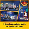 LEGO Creator 3 in 1 Space Roller Coaster Building Toy Set Featuring a Roller Coaster, Drop Tower, Carousel and 5 Minifigures, Rebuildable Amusement Park for Kids Ages 9+, 31142(Frustration-Free Packaging)
