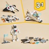 LEGO Creator 3 in 1 Space Shuttle Toys – Space Toys Building Set for Boys & Girls, Ages 6+ – Option to Build 2 Spaceships or Astronaut – Educational Gift for Kids Birthday & Holidays – 31134(Shuttle Toy)