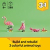 LEGO Creator 3 in 1 Wild Animals: Pink Flamingo Animal Building Toy – Playset with 3 Build Options, Pink Flamingo, Cockatoo, or Axolotl – Learning Toy for Kids, Ages 8+ – 31170