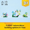 LEGO Creator 3 in1 Wild Animals: Colorful Hummingbird Building Toy for Girls, Boys, & Kids, Ages 8+ – Build a Bird, Butterfly, or Tropical Fish – Gift Idea for Birthdays – 31384