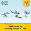 LEGO Creator Fierce Shark with a Treasure Chest Building Toy for Boys & Girls – Kids Build a Shark, Fish, or Manta Ray Animal Figure – Bedroom or Shelf Decor for Ages 8+ – 31381