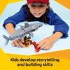 LEGO Creator Fierce Shark with a Treasure Chest Building Toy for Boys & Girls – Kids Build a Shark, Fish, or Manta Ray Animal Figure – Bedroom or Shelf Decor for Ages 8+ – 31381