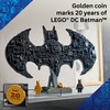 LEGO DC Batman: Batman Logo Building Toy – Super Hero Bedroom Decor for Kids, Boys & Girls, Ages 12+ – with Classic & Golden Batman Minifigures – Gift Idea for Birthdays & Fans – 76330