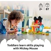 LEGO DUPLO Disney Mickey Mouse Clubhouse with Minnie & Pluto Building Toy – Fine Motor Skill Toy for Toddlers, Ages 2+ – Mickey Mouse Toy for Boys & Girls – Birthday Gift for Kids – 10465