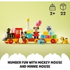 LEGO DUPLO Disney Mickey & Minnie Mouse Birthday Train Toy – Building Blocks for Toddlers, Ages 2+ – Pretend Play Learning Toy for Girls & Boys – Gift for Birthday – 10941