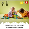 LEGO DUPLO Town 3 in 1 Dinosaurs on Wheels Learning Toy for Toddler Boys & Girls, Ages 3+ – Building & Education Play Set Teaches Problem-Solving Skills Through Play – Preschool Gift Idea – 10451(6.00 x 3.00 x 8.50 inches)