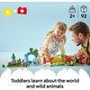 LEGO DUPLO Town 3 in 1 Wild Animal Families Building Toy Playset – Preschool Learning and Educational Toy for Toddlers, Boys and Girls, Ages 2+ – with 10 Animal Figures – Baby Gift Idea – 10446