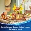 LEGO Disney Moana 2 Kakamora Barge Kids Toy – Pretend Play Building Set for Boys and Girls, Ages 7+ – 9 Characters, Including Moana, Maui, Kotu, and HeiHei – Gift Idea for Birthdays – 43258