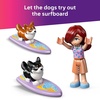 LEGO Friends Surfing Dogs and Scooter Adventure – Building Toy Pretend Play Set for Kids, Girls and Boys, Ages 6+ – with 2 Minidolls and 2 Corgi Toy Dogs – Gift Idea for Birthdays – 42641