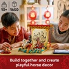 LEGO Spring Festival Galloping Horse Canvas Kids Building Toy – Year of the Horse Toy for Girls & Boys, Ages 10+ – Buildable Chinese New Year Decoration – Gift Idea for Birthdays & Families – 80119