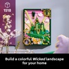 LEGO Wicked Emerald City Wall Art Building Set for Adults – Wall Decor for Living Room, Bedroom, or Dorm – Collectible Wicked Merch for Movie Fans – Gift Ideas for Women & Men, Ages 18+ – 75685