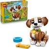 LEGO Creator 3 in 1 Cute Animals: Playful Puppy Dog Building Toy – Bedroom Decor for Girls & Boys, Ages 8+ – Gift for Birthdays – Build a Dog, Squirrel, or Duck – 31382