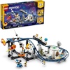 LEGO Creator 3 in 1 Space Roller Coaster Building Toy Set Featuring a Roller Coaster, Drop Tower, Carousel and 5 Minifigures, Rebuildable Amusement Park for Kids Ages 9+, 31142(Standard Packaging)