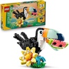 LEGO Creator 3 in 1 Wild Animals: Tropical Toucan Building Toy for Kids- Jungle Building Blocks & Learning Toy for Girls & Boys, Ages 7+ – Build 3 Animal Toys in 1 Set – Gift for Birthdays – 31173