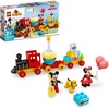 LEGO DUPLO Disney Mickey & Minnie Mouse Birthday Train Toy – Building Blocks for Toddlers, Ages 2+ – Pretend Play Learning Toy for Girls & Boys – Gift for Birthday – 10941