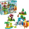 LEGO DUPLO Town 3 in 1 Wild Animal Families Building Toy Playset – Preschool Learning and Educational Toy for Toddlers, Boys and Girls, Ages 2+ – with 10 Animal Figures – Baby Gift Idea – 10446