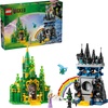LEGO Wicked Emerald City & Kiamo Ko Castle Building Toy – Elphaba & Glinda Toy Figures, 2 Buildable Playsets, & Flying Monkey Minifigure for Kids, Ages 9+ – Wicked Merch Gift for Girls & Boys – 75689