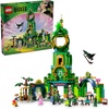 LEGO Wicked Welcome to Emerald City Building Toy – Wicked Toy for Kids, Ages 9+ – Gift for Girls and Boys with Tower Model, Glinda, & Elphaba Minidolls – 75684