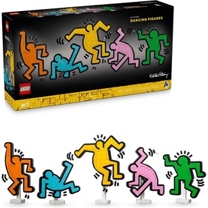 LEGO Art Keith Haring – Dancing Figures – Home Decor Building Set for Adults – Wall Art Decor – Gift Idea for Men, Women who Enjoy DIY Arts and Crafts – 31216
