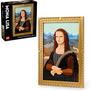 LEGO Art Mona Lisa Building Set – Leonardo da Vinci wall Display, Ages 18+ – DIY Crafts for Men, Women – Great for Puzzle Lovers – Birthday Gift idea – Includes Detachable Frame – 31213