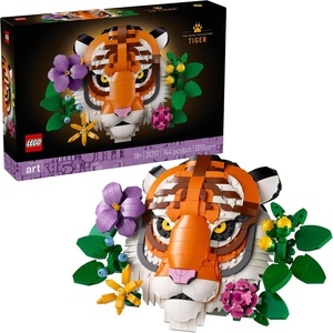 LEGO Art The Fauna Collection – Tiger, Building Set for Adults 18+ – New Home or Housewarming Gift Idea – Collectible DIY Kit for Men and Women Who Enjoy Arts and Crafts – 31217