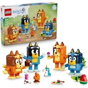 LEGO Bluey Brick-Built Bluey Family – Building Toy for Girls & Boys, Ages 5+ – Figures for Play or Display – Kids Bedroom or Desk Decor – Gift for Birthdays – 11217