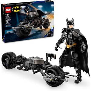 LEGO DC Batman Construction Figure & The Bat-Pod Bike Building Toys – Batman Action Figure from The Dark Knight for Boys & Girls, Ages 12+ – Superhero Gift Ideas for Kids – 76273