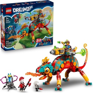 LEGO DREAMZzz Mateo’s Fire Chameleon Building Toy – Pretend Play Set for Kids, Ages 7+ – Storytelling Toy for Boys & Girls – 2 Construction Modes for Pretend Play – Gift Idea for Birthdays – 71492